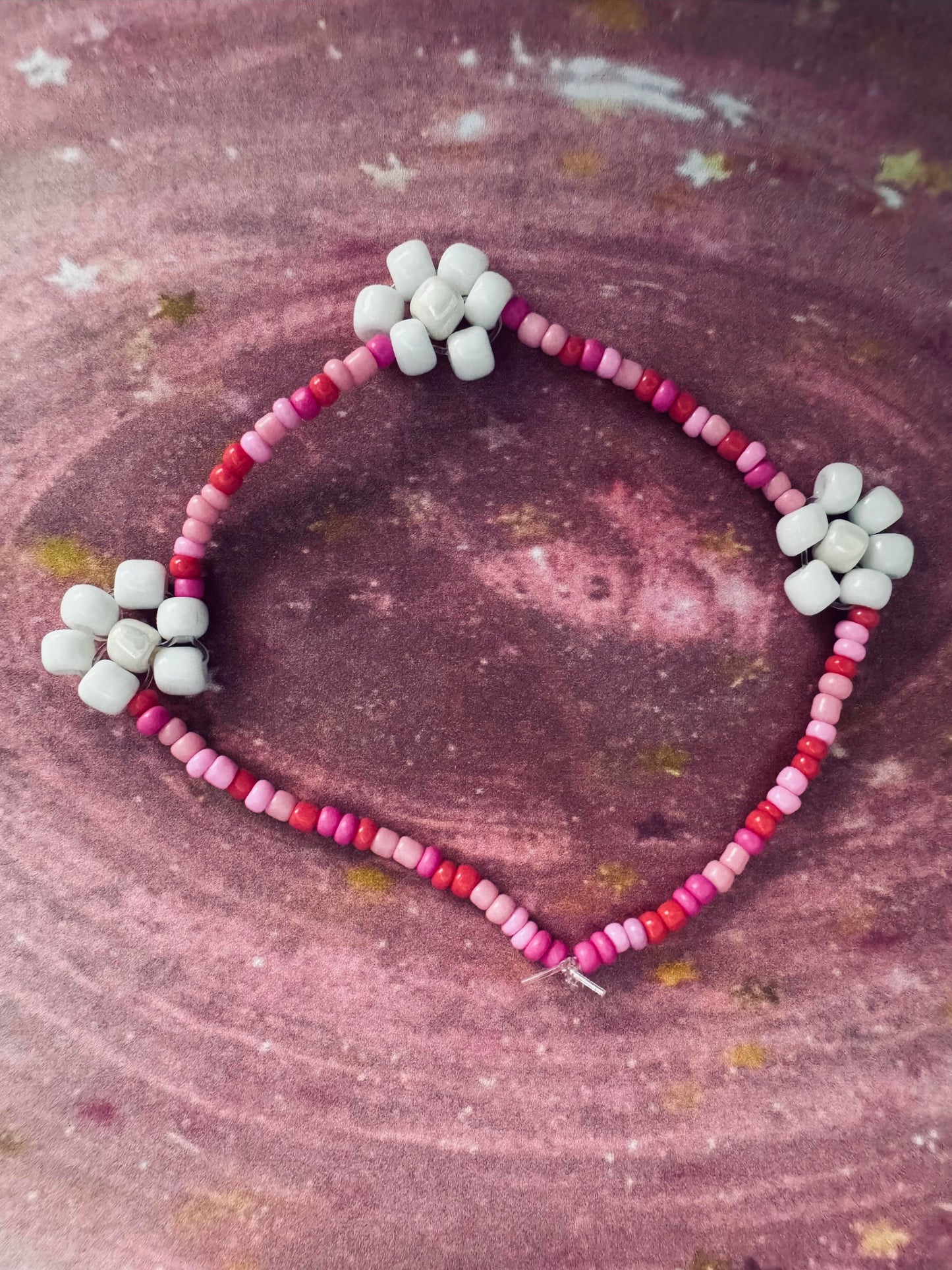 sunset flower bracelet